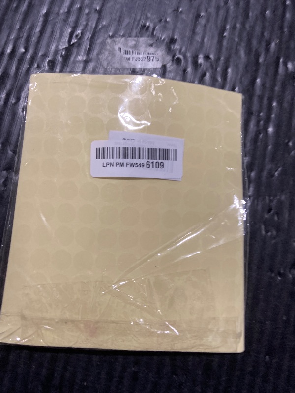 Photo 1 of 0.5" Clear Circle Dot Stickers (1980 Pcs), Transparent Self-Adhesive Seals for Envelope, Cosmetic Box, Gift Bag, Mail, PVC Material, Round Wafer Package Seals