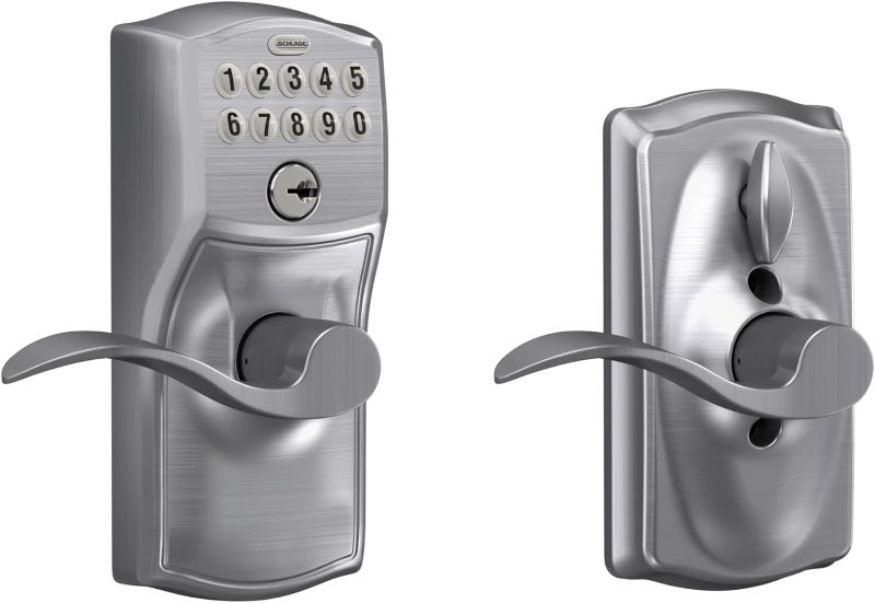 Photo 1 of  CAM 626 ACC Camelot Keypad Entry with Flex-Lock and Accent Levers, Brushed Chrome