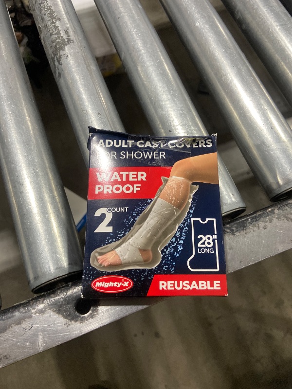 Photo 1 of 100% Waterproof Cast Covers for Shower Leg - 2pk - Tight Seal - Reusable Adult Half Leg Cast Protectors - Knee, Ankle, Foot - After Surgery Bandage and Dressing Cast Bag for Wounds and Burns