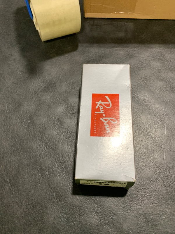 Photo 1 of Ray-Ban Unisex RB3647N Double Bridge Round Sunglasses, Black/Blue, 51 mm