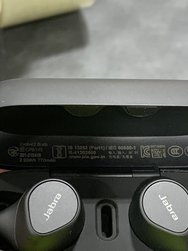 Photo 1 of Jabra Evolve2 True Wireless Bluetooth Earbuds with Wireless Charging Pad - Active Noise Cancellation, MultiSensor Voice Technology - Certified to Work with Your Virtual Meeting Apps - Black