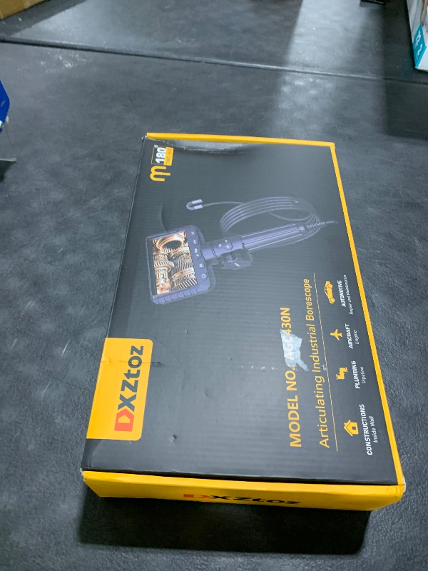 Photo 1 of DXZtoz Two-Way Articulating Borescope with Light, Video Industrial Endoscope Inspection Camera with 0.33in Articulated Scope for Engine Automotive Aircraft Mechanics- 5.5FT