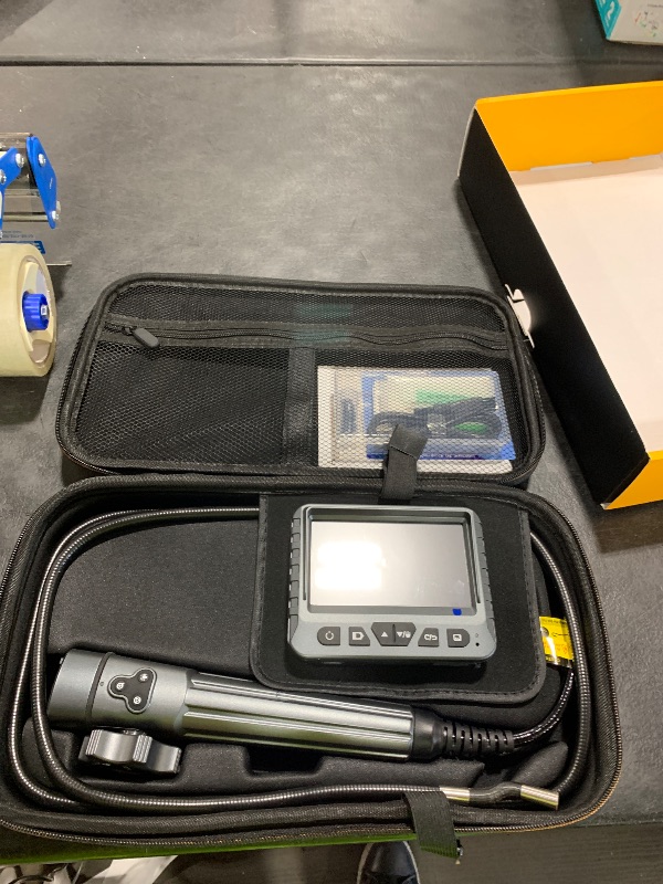 Photo 1 of DXZtoz Two-Way Articulating Borescope with Light, Video Industrial Endoscope Inspection Camera with 0.33in Articulated Scope for Engine Automotive Aircraft Mechanics- 5.5FT