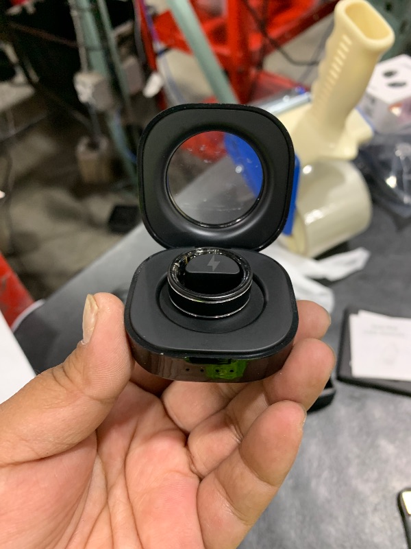 Photo 1 of Activity Tracker Ring for Men – Smart Ring with Heart Rate, SpO2, Blood Pressure, Sleep Monitoring, Step & Calorie Counter, 5ATM Waterproof, No Subscription Fee (Black, 8)
