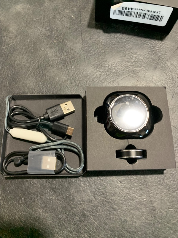 Photo 1 of Activity Tracker Ring for Men – Smart Ring with Heart Rate, SpO2, Blood Pressure, Sleep Monitoring, Step & Calorie Counter, 5ATM Waterproof, No Subscription Fee (Black, 8)
