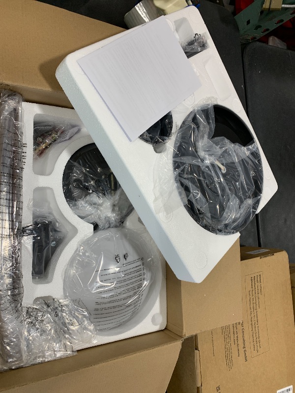 Photo 1 of 42 Inch Wet Rated Outdoor Ceiling Fan with Lights and Remote,IP65 Hanging Gazebo Fan with 3CCT 6-Speed DC Motor,Brown Waterproof Plug in Ceiling Fan with Cord for Patios Porch Pergola Pavilion