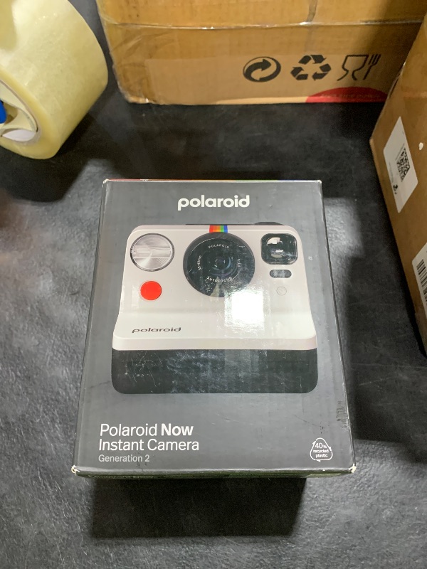 Photo 1 of Polaroid Now 2nd Generation I-Type Instant Film Camera - Black & White (9072)