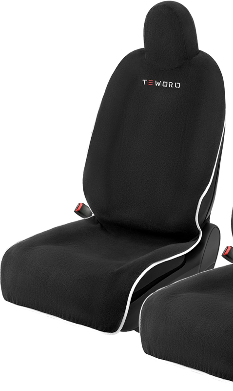 Photo 1 of **1 PIECE ONLY** Premium Microfiber Towel Tesla Model Y Juniper/Seat Cover, Waterpooof | Sweatproof | Machine Washable | Non-Slip, Seat Protector for Tesla Model 3/Y 2016-2026 Interior Accessories - (Black)