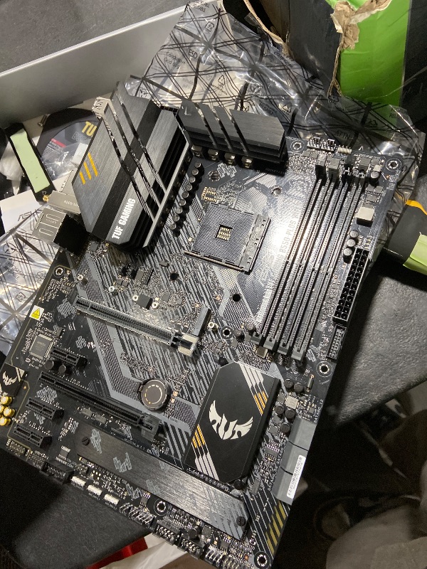 Photo 1 of ASUS TUF Gaming B550-PLUS WiFi II AMD AM4 (3rd Gen Ryzen™) ATX Gaming Motherboard (PCIe 4.0, WiFi 6, 2.5Gb LAN, BIOS Flashback, USB 3.2 Gen 2, Addressable Gen 2 RGB Header and Aura Sync)