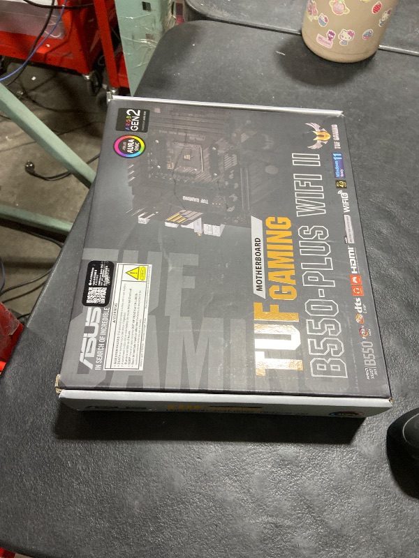 Photo 1 of ASUS TUF Gaming B550-PLUS WiFi II AMD AM4 (3rd Gen Ryzen™) ATX Gaming Motherboard (PCIe 4.0, WiFi 6, 2.5Gb LAN, BIOS Flashback, USB 3.2 Gen 2, Addressable Gen 2 RGB Header and Aura Sync)