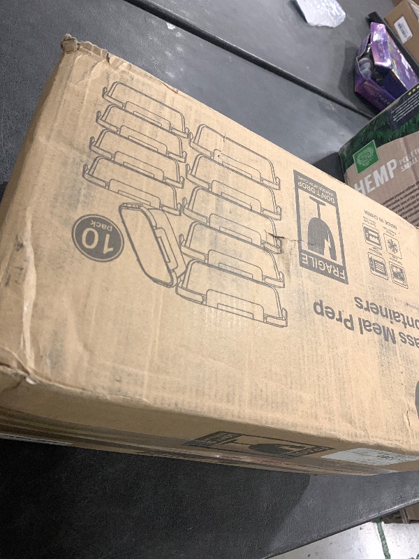 Photo 1 of [10-Pack] Glass Meal Prep Containers with Lids, MCIRCO Food Storage Containers with Snap Locking Lids, Airtight Lunch Containers, Microwave, Oven, Freezer and Dishwasher