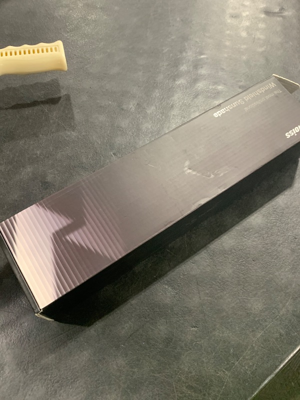 Photo 1 of [Upgraded] Nmoiss Windshield Sun Shade Umbrella - [Vinyl Coating Heat Shield] Protect Car from Sun Rays & Heat Damage Keep Cool and Protect Interior, Spring Structure Edge Medium 56" L x 31" W