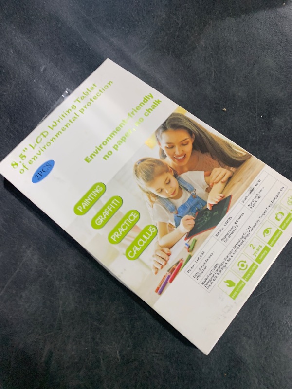 Photo 1 of [2 Pack] Genialba LCD Writing Tablet 8.5-Inch Colorful Doodle Board, Toddler Learning Educational Toys Gifts for 3-8 Years Old Girls and Boys, Electronic Drawing Pad for Kids (Black&White)