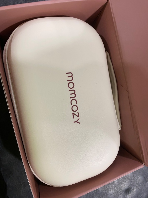 Photo 1 of Momcozy M5 Smart APP Controlled Wearable Breast Pump, Hands-Free Wireless Electric Pump, 3 Modes 9 Suction Levels, BPA-Free, Portable Lightweight, 24mm Flange, 2-Pack Cozy Red