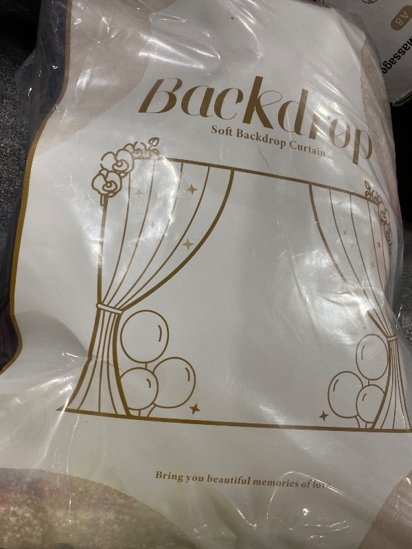 Photo 1 of 10 ft x 10 ft Wrinkle Free Brown Backdrop Curtain for Parties, Wedding Brown Photo Backdrop Drapes, Fabric 2 Panels 5x10ft for Baby Shower Photoshoot Engagement Birthday Photography Background