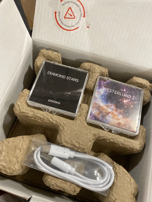 Photo 1 of POCOCO Galaxy Star Projector for Bedroom with Replaceable Optical Film Discs, Home Planetarium Night Light Projector with High-Definition Soft Light for Relax, Study, and Meditate, Stress Relief Gifts