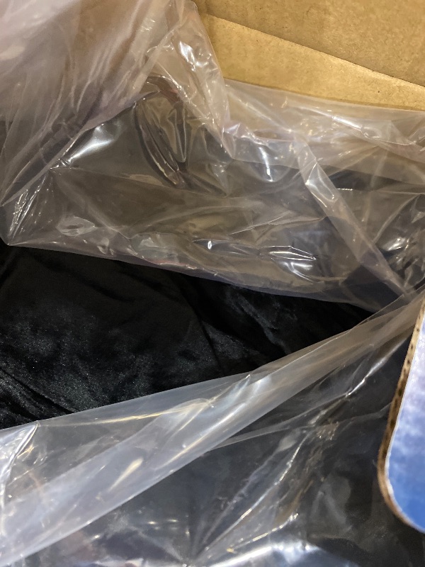 Photo 1 of Fredsure Distressed Velvet Comforter Set, 5 Pieces Black Queen, Distressed Velvet Face and Brushed Microfiber Reverse