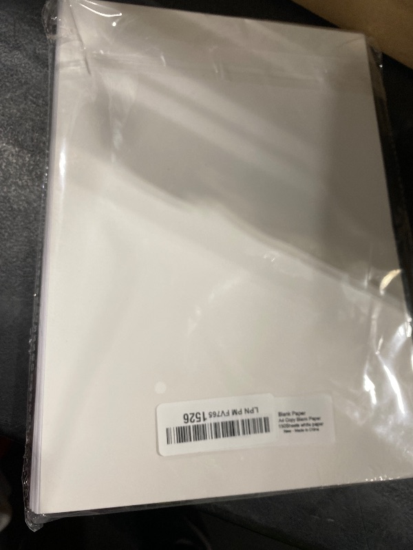 Photo 1 of (3-Pack) Premium Printer Paper, A4 (8.3"x 11.7") Blank Copy Paper, Unpunched, Blank Papers, 28lb Bond/100gsm, 150 Sheets/300 Pages