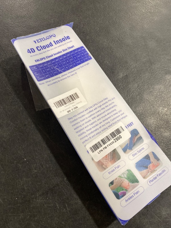 Photo 1 of 4D Cloud-Like Comfort Soles for Men - Soft Memory Foam Cushioning Insoles - Trim to Fit Steppers Insoles with Arch Support for Foot Pain Relief and Fatigue Reduction (Black, US M 8-11.5)