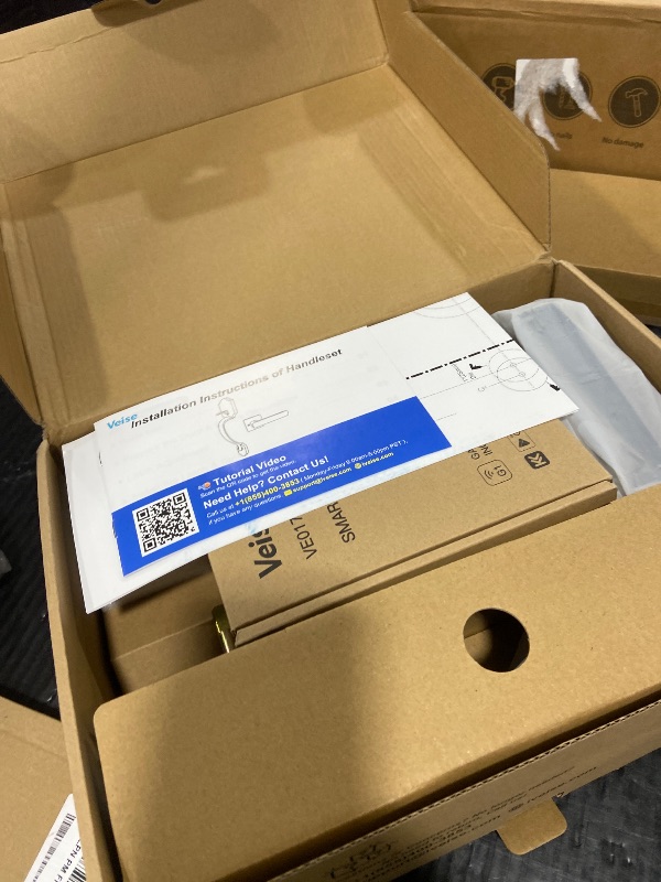 Photo 1 of Veise VE017G-H Wi-Fi Smart Fingerprint Front Door Lock Set, Remote App Control, Keyless Entry Deadbolt with Handle, Backlit Keypad, IP55 Weatherproof, Auto Lock, Easy to Install, Matte Black