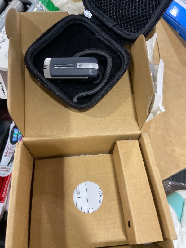 Photo 1 of Sennheiser Presence Grey UC (508342) - Dual Connectivity, Single-Sided Bluetooth Headset for Mobile Device & Softphone/PC Connection, with Carrying Case and USB Dongle (Black)