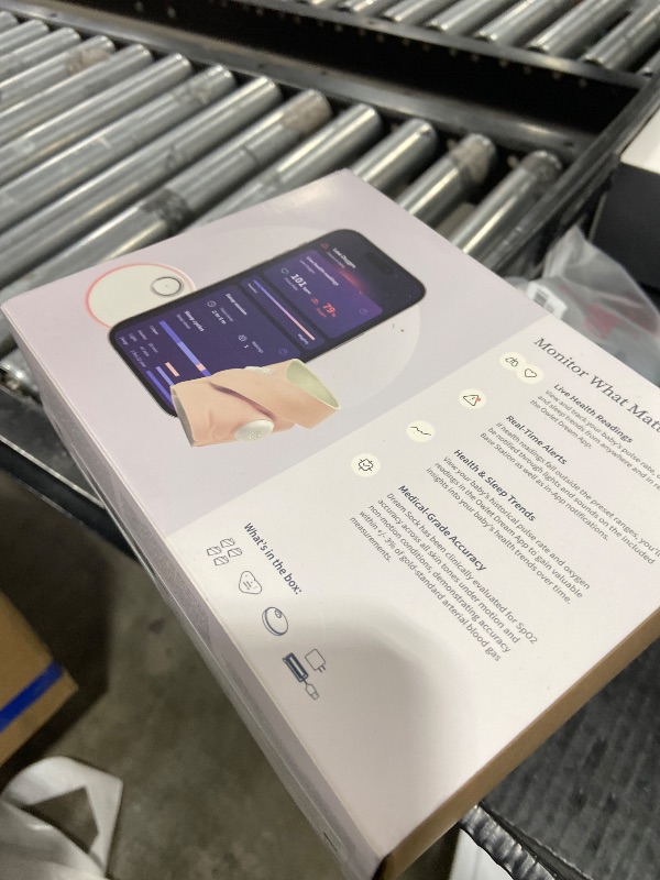 Photo 1 of Owlet Dream Sock - FDA-Cleared Smart Baby Monitor - Track Live Pulse (Heart) Rate, Oxygen in Infants - Receive Notifications - Dusty Rose