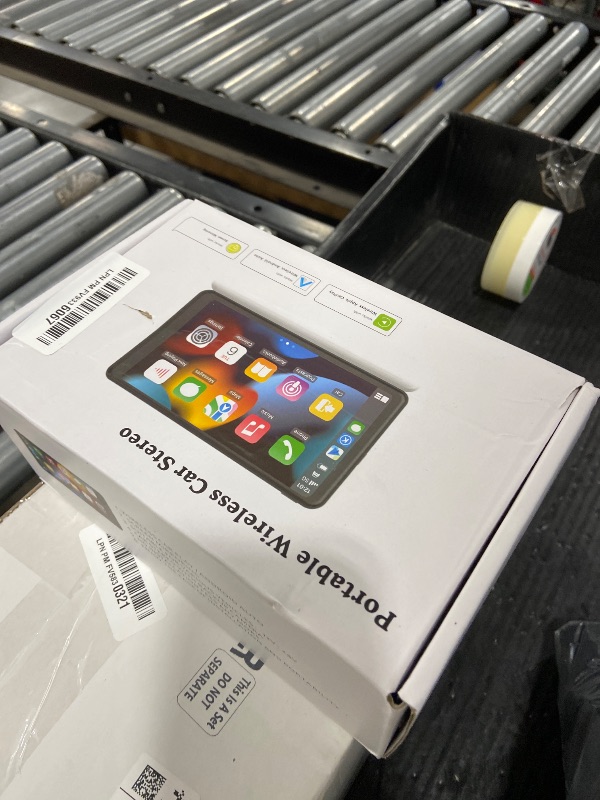 Photo 1 of 2026 Enhanced Carplay Screen for Car - 7" HD Portable Carplay & Android Auto with Bluetooth, HD Backup Camera, GPS Navigation, Siri, FM Radio, AUX, and Mirror Link – Compatible with All Vehicles