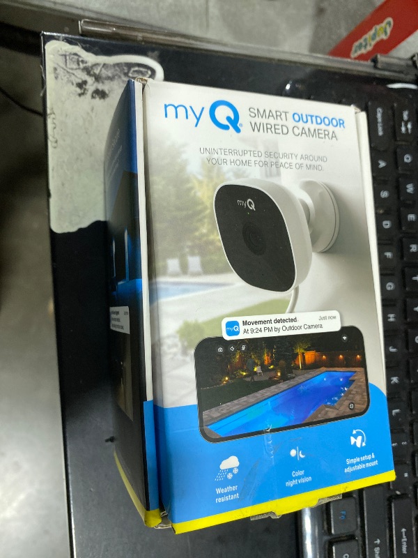 Photo 1 of NON FUNCTIONAL-- PARTS ONLY ---------------------------------------Chamberlain myQ Smart Outdoor Wired Camera