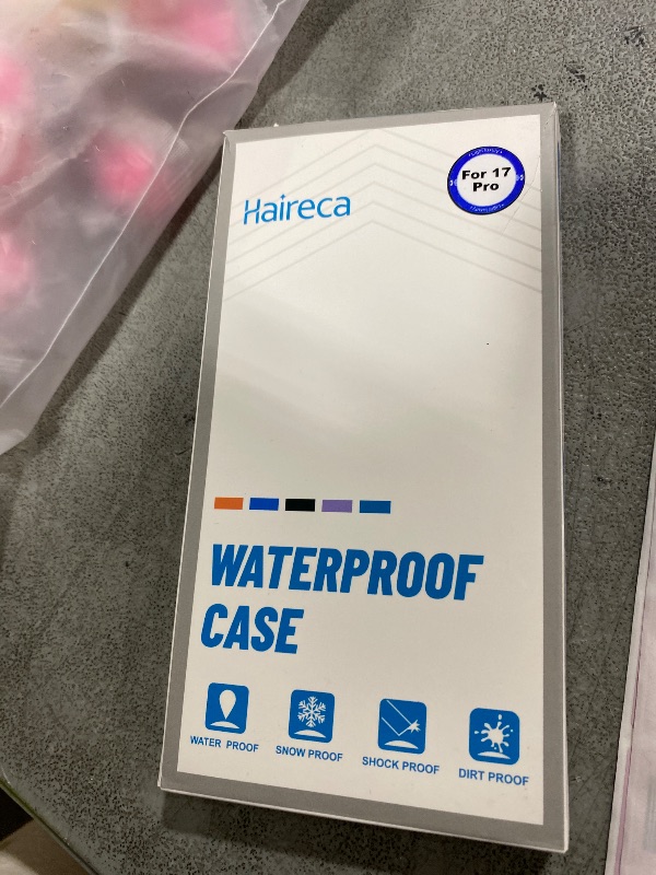 Photo 1 of Haireca for iPhone 17 Pro Waterproof Case Magnetic, Built in Camera Control [Screen Protector] [Lanyard], Fit for Magsafe Heavy Duty Military Rugged Full Body IP68 Phone Case, 6.3" Frosted Purple