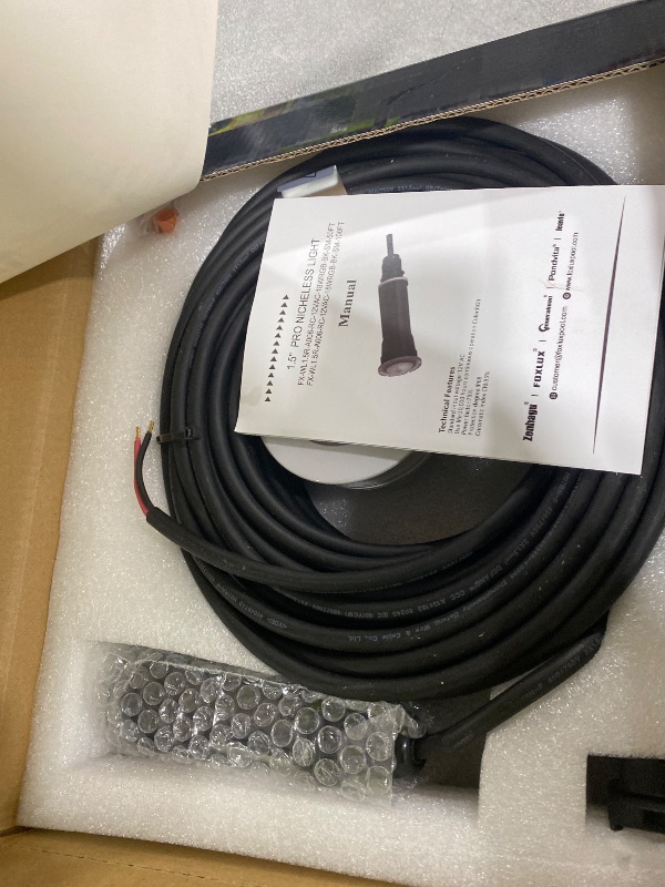 Photo 1 of Jeavle Pool Lights for Inground Pool, Direct Replacement for Pentair GloBrite, 1.5 Inch LED Color Inground Pool & Spa Light, IP68 Waterproof, AC12V, 100 ft Cord