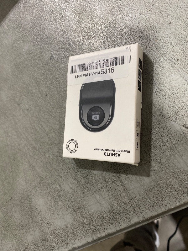 Photo 1 of [Upgraded] Bluetooth 5.0 Remote Shutter for iPhone & Android Camera Wireless Remote Control Selfie Button for iPad iPod Tablet, HD Selfie Clicker for Photos & Videos (Black)