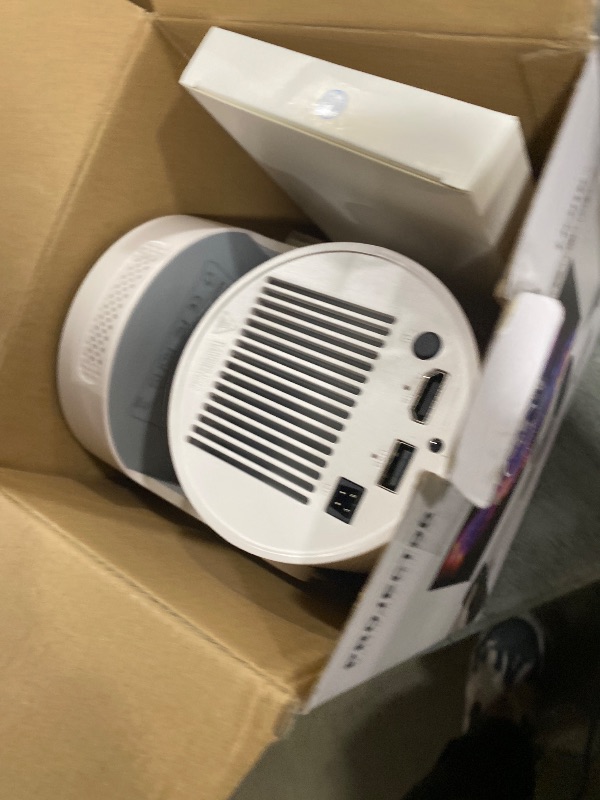 Photo 1 of [Electric Focus]Mini Portable Projector with 4K Support, Bluetooth 5.4 WIFI6, 5watt Sound Base Speaker, 260 ANSI, Android 11, 210° Rotation , Auto Keystone Correction Video Projector HY300 PLUS