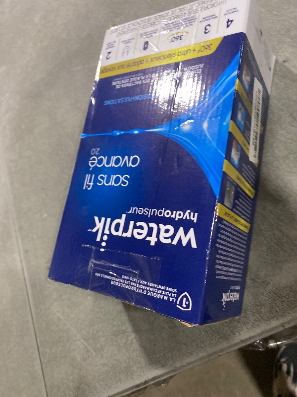 Photo 1 of Waterpik Cordless Advanced 2.0 Water Flosser For Teeth, Gums, Braces, Dental Care With Travel Bag and 4 Tips, ADA Accepted, Rechargeable, Portable, and Waterproof, White WP-580, Packaging May Vary