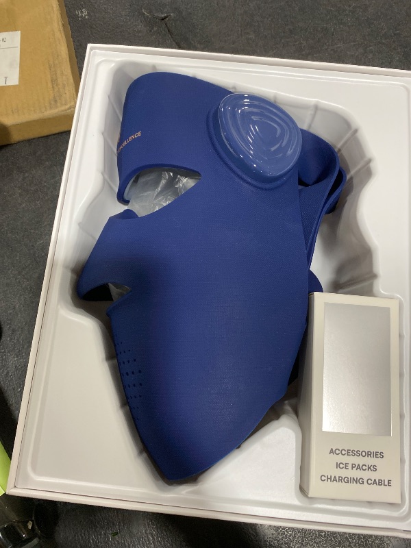 Photo 1 of INIA Glow 4D Wireless Red Light Therapy Mask for face – Dual NIR, 320 LEDs, 4 Modes, Under-Eye Cooling, Cordless & Rechargeable LED Face Mask for Home & Travel, Skincare Gifts for Women Mom Wife, Blue