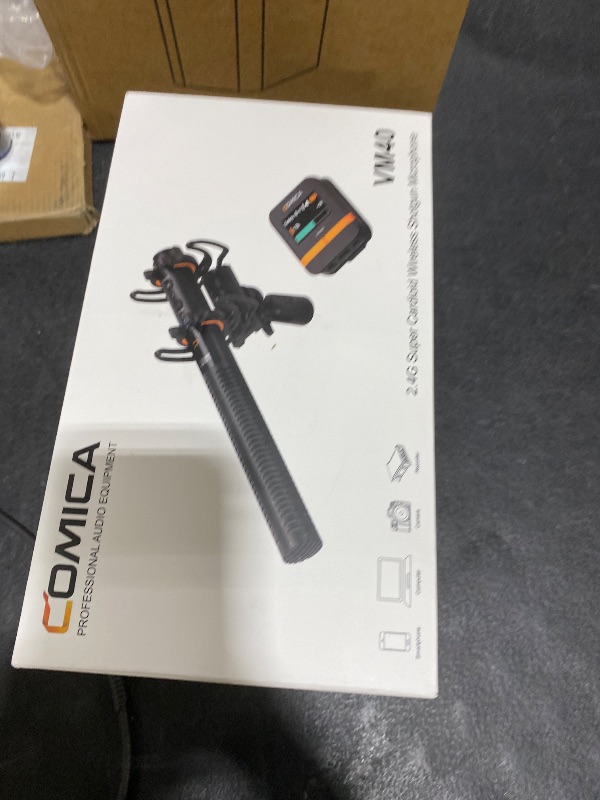 Photo 1 of COMICA VM40 Shotgun Microphone with Wireless Modes, 48kHz/32-bit, 32GB Storage, Safety Audio Track, Super Cardioid Camera Mic for Filmmakers, Vloggers - Wireless Mic for Camera, Smartphone, PC