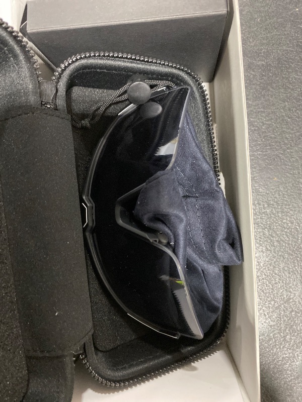 Photo 1 of CHAMELO Music Shield Smart Audio Sunglasses – Matte Black Frame, Smoke Lenses | Open-Ear Bluetooth Glasses for Men & Women with Electronic Tint Control, Sweat Proof, Sports Eyewear, 100% UV Protection