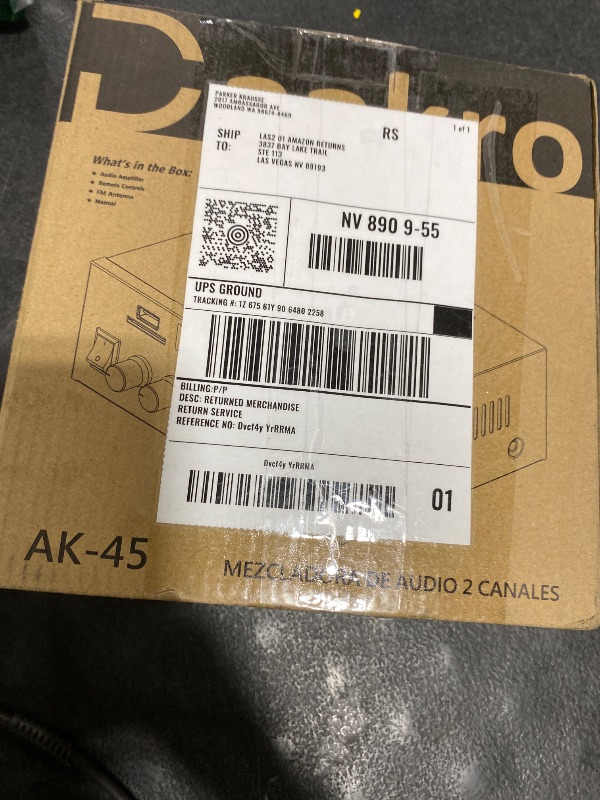 Photo 1 of Daakro AK45 Stereo Audio Amplifier,300W Home 2 Channel Wireless Bluetooth 5.0 Power Amplifier System, Home Amplifiers FM Radio, USB, SD Card, with Remote Control Home Theater Audio Stereo System