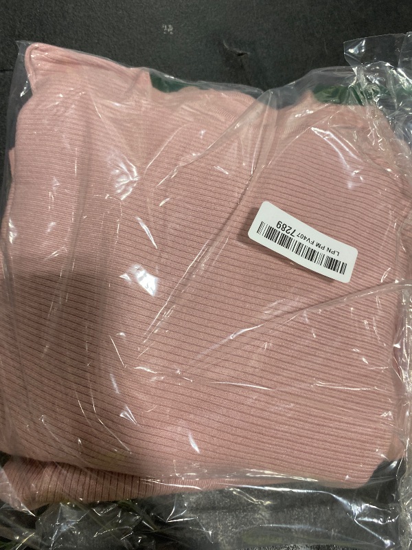 Photo 1 of *USED/DAMAGED** Fixmatti Women Sweater Set 2 Piece Outfits Long Sleeve Knit Pullover Tops High Waist Wide Leg Pants Lounge Sets Pink Purple L