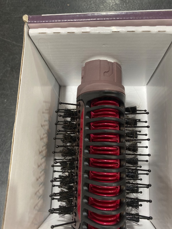 Photo 1 of Shark FlexFusion Hair Straightener & Powerful Hair Dryer with Fusion Hair Brush, Ceramic Air Styler with Auto-Wrap Curlers & Concentrator, Ceramic Plates, Cosmic Blush HD641S