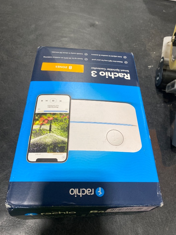 Photo 1 of Rachio WiFi Smart Sprinkler Controller (8-Zone Irrigation Remote Control) – App-Based Scheduling, Local Weather Intelligence, Rain Skips, Easy DIY Install