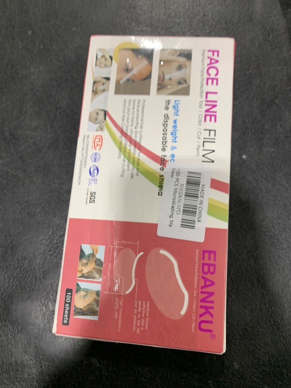 Photo 1 of 100 PCS Microblading Makeup Shower Face Shields Visors, Disposable Face Shields Masks for Hairspray Salon Supplies and Eyelash Extensions Eye Eyelid Surgery Aftercare