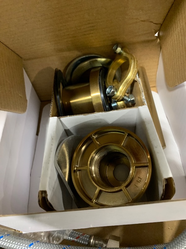 Photo 1 of Symmons Dia Widespread Two-Handle Bathroom Faucet with Push Pop Drain Assembly in Brushed Bronze (1.0 GPM), Large