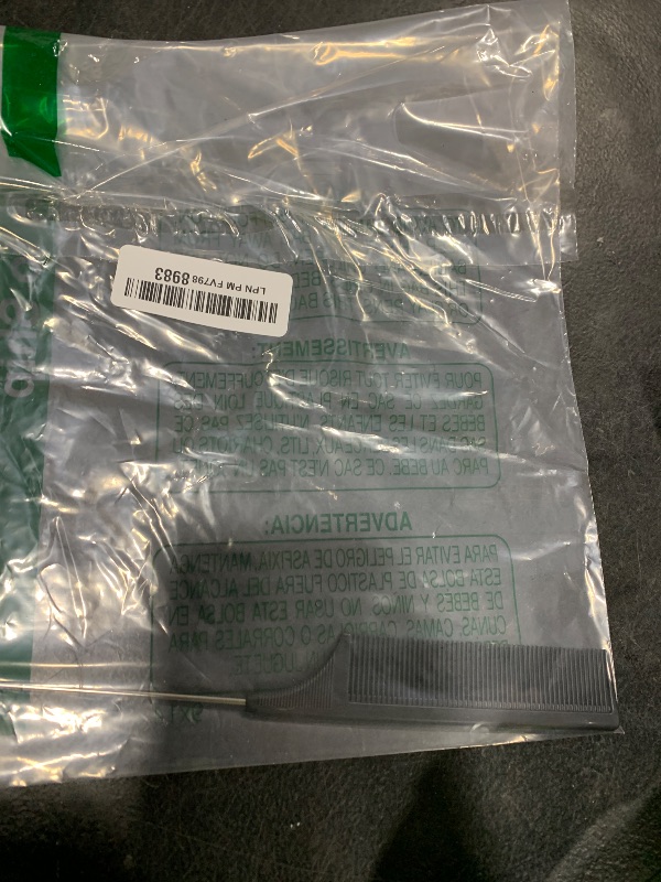 Photo 1 of 1 Pack Professional Carbon Steel Tail Combs Heat Resistant with Metal Pick, Anti Static Black Styling Tail Hair Comb Fine Teeth, Metal Pintail Teasing Comb Brush