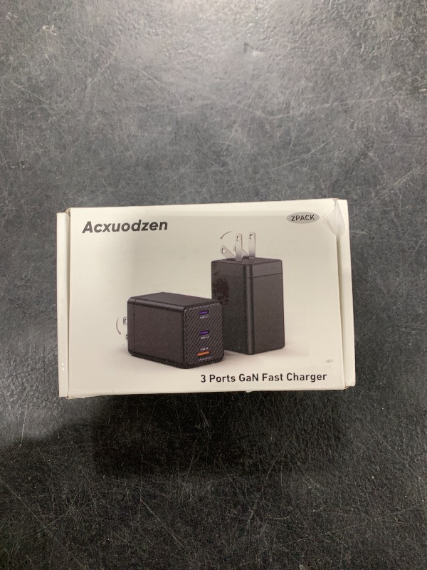 Photo 1 of [2 Pack] USB C Charger Block 160W, 3-Port GaN Super Fast Charger, Dual 65W Type C Charging Block, Foldable QC3.0 Laptop Fast Charging Adapter for MacBook, iPhone, Samsung, Galaxy, iPad, Android, Black