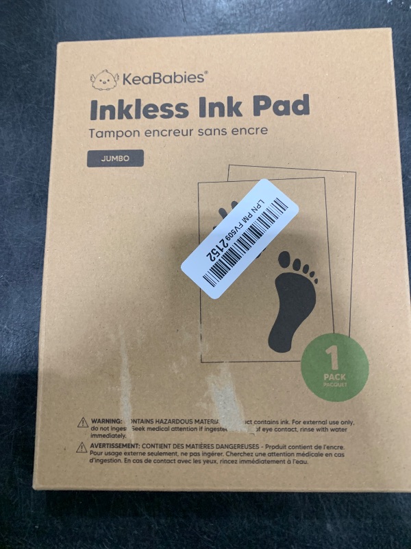 Photo 1 of 1-Pack Inkless Baby Hand and Footprint Kit - Mess Free Ink Pad for Newborn Keepsake, Dog Nose & Paw Print Kit, Clean Touch Ink Pad for Baby Hand & Footprints, Ideal New Mom Gifts (Jumbo)