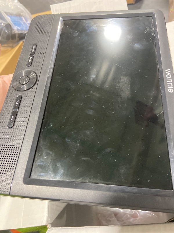 Photo 1 of WONNIE 10" Car DVD Players, Portable DVD Player Dual Screen Play Two Different or The Same Movie with Headrest Mounts, 5 Hours Rechargeable Battery, 2 AC Adapters, All Regions, Support USB/SD/Sync TV
