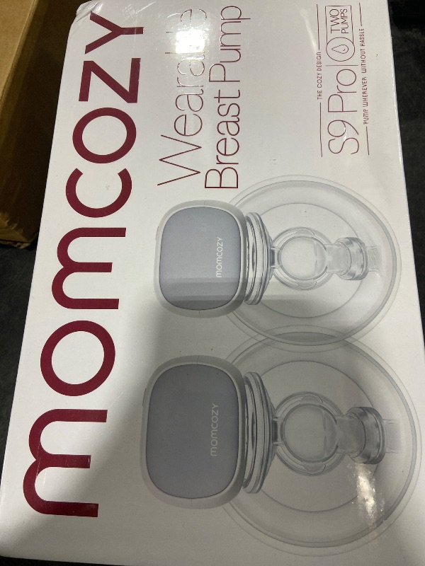 View 2 of Momcozy S9 Pro Upgraded Wearable Breast Pump, Hands-Free Design with Extended Battery Life & LED Display, Double Electric Portable Pump with 2 Modes & 9 Levels, 24mm, 2-Pack, Pink