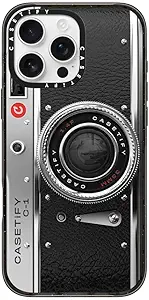 Photo 1 of CASETiFY Impact Case for iPhone 16 Pro Max [Slim / 8.2 ft. 4X Military Grade Drop Protection/Compatible with Magsafe] - Camera Case - Classic - Clear Black
