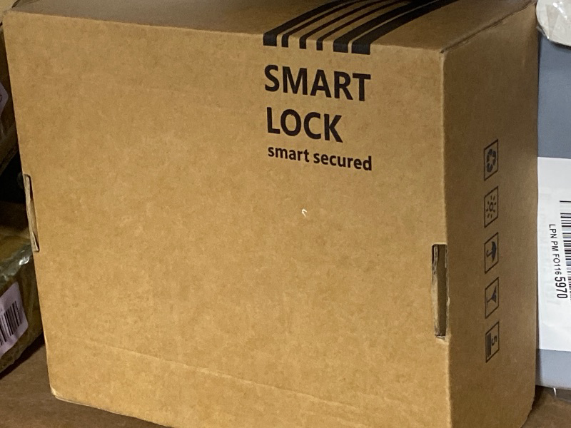 Photo 1 of Keypad Smart Door Lock with Handle: Kucacci Keyless Entry Fingerprint Lock - Digital Code Handle with Keypad - Electronic Smart Knob for Front Door - Deadbolt Alternative with App - Easy Installation
