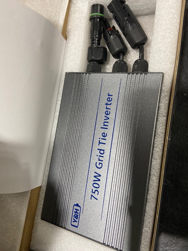 Photo 1 of Y&H 750W Grid Tie Micro Inverter MPPT Solar Input 24-60V, AC120V Output, Compatible with 24V/36V Solar Panels, Vmp:30-42V/Voc:38-60V, No Battery Required, for Home & RV Use & Off-Grid System